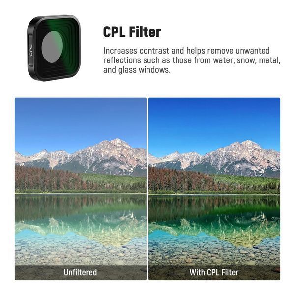 Набір світлофільтрів Neewer FL-GP10 (CPL+ND8+ND16+ND32+ND64+ND1000) для GoPro9/10/11/12/13 10104656 фото