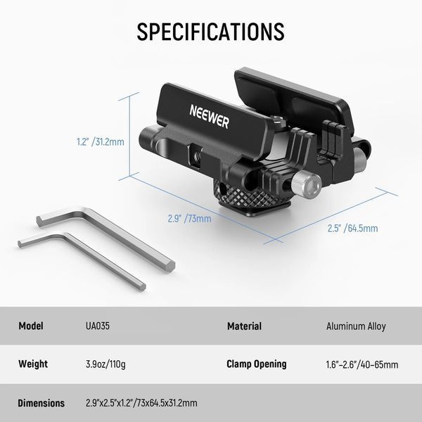 Універсальне кріплення тримач жорсткого диска SSD holder Neewer UA035 10103731 фото