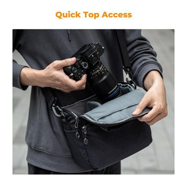 Сумка через плече для фотоапарата K&F Concept Camera Sling Bag 5L Urban Wander 05 (темно-синій) (KF13.179V1)
